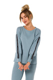 Casual Sweatshirt with Logo Stripes for Everyday Style