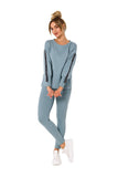 Casual Sweatshirt with Logo Stripes for Everyday Style