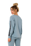Casual Sweatshirt with Logo Stripes for Everyday Style