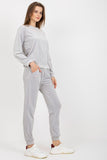 Ladies' Velour Blouse and Pants Set with Pockets