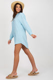 Extended Cut Long Sleeve Buttoned Women's Shirt