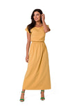 One-Shoulder Comfortable Cotton Maxi Dress