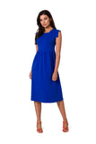 Elevated Waistline Midi Dress for Holiday Celebrations