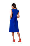 Elevated Waistline Midi Dress for Holiday Celebrations