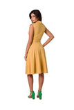 Sleeveless Collared Dress with Flared Bottom for Warm Days