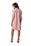 Flared Neckline Shirt Dress for Work & Vacations