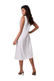 Sleek Sleeveless Button-Down Summer Dress