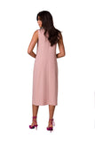 Minimalist Sleeveless Button Dress for Summer Elegance