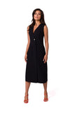 Minimalist Sleeveless Button-Up Summer Dress