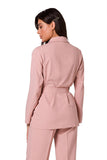 Lightweight Unbuttoned Summer Jacket with Waist Belt