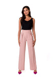 Elegant Lightweight Pants with Decorative Gold Buttons