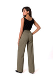 Elegant Lightweight Pants with Gold Button Detail