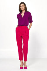 Women trousers model 178003 Nife - pink / 38