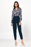High-Waisted Balloon Pants with Pockets for Office Style