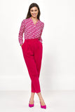 Elegant Patterned Button-Down Shirt for Office & Casual Wear