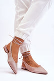 Rhinestone-Embellished Open Heel Ballerinas for Summer