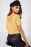 Striped Short Sleeve Round Neck Shirt