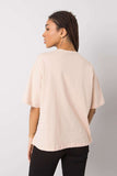 Loose Fit Women's T-Shirt with Decorative Chain Detail