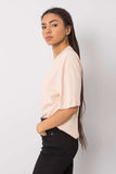 Loose Fit Women's T-Shirt with Decorative Chain Detail