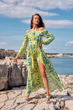 Elegant Open Shoulder Maxi Dress with Waist Belt
