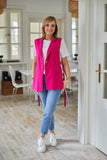 Designer Jacket Vest with Unique Metal Hardware