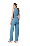 Elegant Open Shoulder Jumpsuit with Stylish Front Design