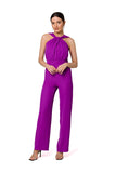 Elegant Open Shoulder Jumpsuit with Front Interlacing
