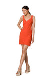 Chic Mini Dress with Covered Zipper and Versatile Style