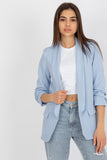 Stylish Unbuttoned Women's 3/4 Sleeve Lined Jacket
