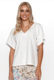 Versatile Heart Neckline Blouse for Women in Various Colors