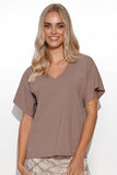 Versatile Heart Neckline Blouse for Women in Various Colors