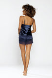 Romantic Satin Chemise and Shorts Lingerie Set