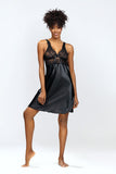 Chika Lace Trim Satin Petticoat for Bold Women