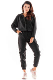 Loose Cut Pants with Elastic Waistband and Sporty Finish