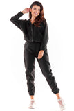 Loose Cut Pants with Elastic Waistband and Sporty Finish
