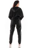 Sporty Relaxed Hooded Sweatshirt with Zipper Closure