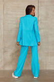Wide Cut High Rise Pants with Side Slip Pockets