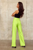 Elegant Wide-Leg High-Rise Pants with Slip Pockets