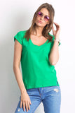 Fashionable V-Neck Women's T-Shirt with Short Sleeves