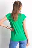 Fashionable V-Neck Women's T-Shirt with Short Sleeves