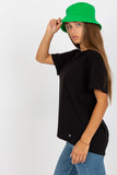 Short Sleeve Round Neck Women's T-Shirt with Extended Back