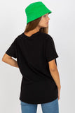 Short Sleeve Round Neck Women's T-Shirt with Extended Back