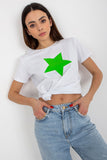 Decorative Print Short Sleeve Women's T-Shirt