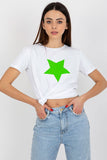 Decorative Print Short Sleeve Women's T-Shirt
