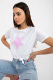 Decorative Print Short Sleeve Women's T-Shirt
