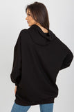 Cozy Hooded Women's Sweatshirt with Pockets and Inscription