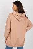 Cozy Hooded Women's Sweatshirt with Pockets and Print