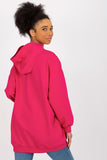 Casual Hooded Women's Sweatshirt with Pockets and Print