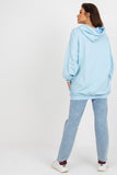 Casual Women's Hooded Sweatshirt with Pockets and Print