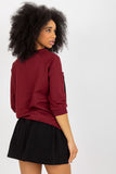 Sweatshirt and Skirt Set with Decorative Print